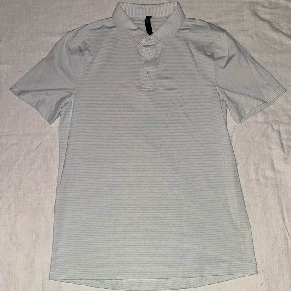 Lululemon Athletica White Polo Shirt Classic Short Sleeve
